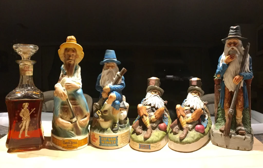 Vintage whiskey figurines